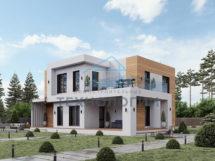 Двухэтажный дом из газобетона 10х12 проект Буеслав