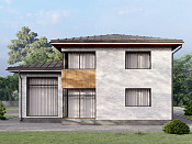 Двухэтажный дом из кирпича 14х18 проект Сева