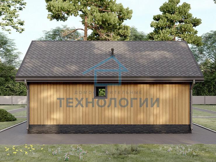 Одноэтажный каркасный дом 6x9 проект Судислав