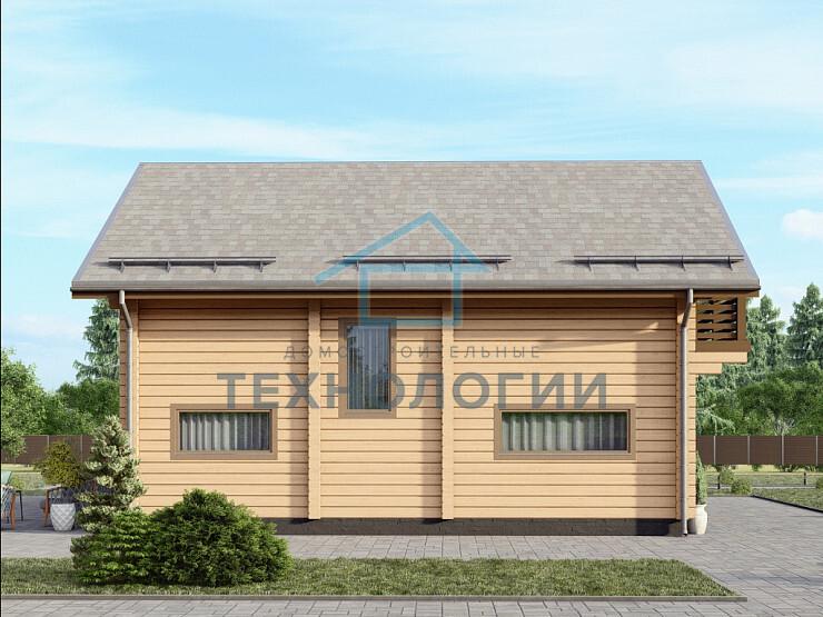 Двухэтажный дом из бруса 10х11 с котельной Полада