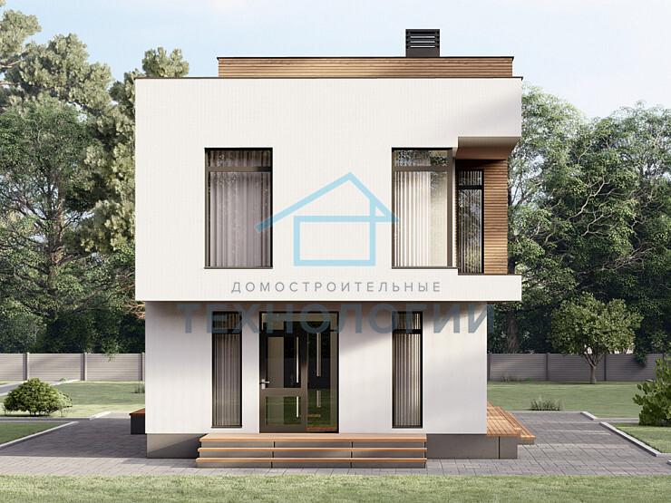 Двухэтажный дом из газобетона 7х11 проект Стуш