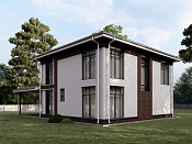 Двухэтажный дом из газобетона 10х11 проект Белогор