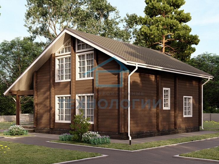 Двухэтажный дом из бруса 10х10 Златослав