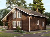 Двухэтажный дом из бруса 10х10 Златослав