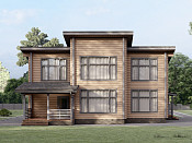 Двухэтажный дом из бруса 8х13 проект Зарина