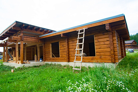 Двухэтажный дом из бруса 14х16 проект Елица