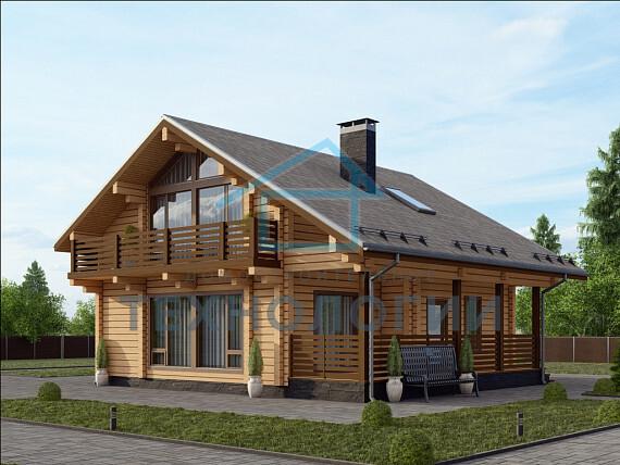 Двухэтажный дом из бруса 10х11 с котельной Полада