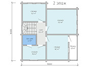Дом шале из бруса полутораэтажный 10х10 с котельной Владияр