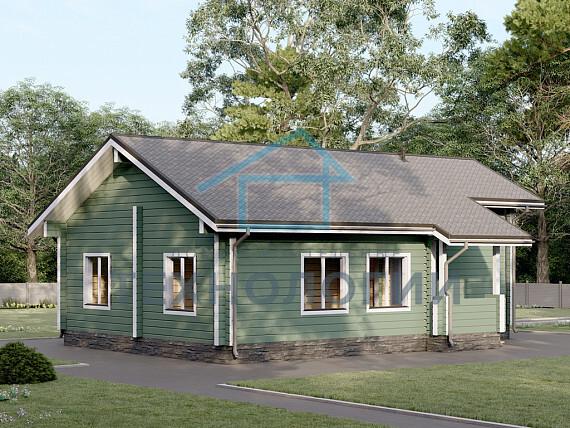 Одноэтажный дом из бруса 9х12 проект Зиновья