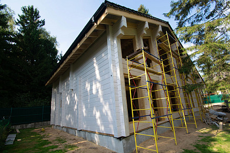 Одноэтажный дом из бруса 9х12 проект Ефросинья