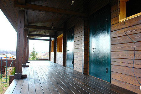 Двухэтажный дом из бруса 8х13 проект Забела