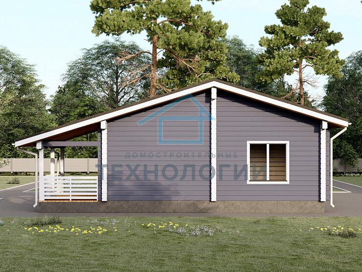 Одноэтажный дом из бруса 9х11 проект Фаина