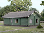 Одноэтажный дом из бруса 9х12 проект Зиновья