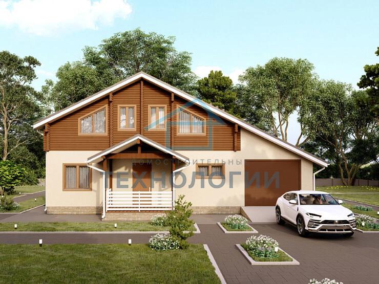 Двухэтажный дом из бруса 10х15 с котельной Ратмира