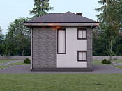 Двухэтажный дом из газобетона 9х9 проект Веселин
