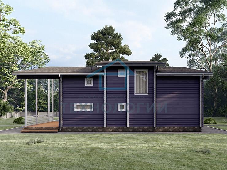 Двухэтажный дом из бруса 8х13 проект Забела