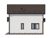 Современный дом из бруса в 1,5 этажа 6х9 с котельной Фатта