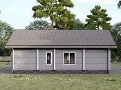 Одноэтажный дом из бруса 9х12 проект Ираида