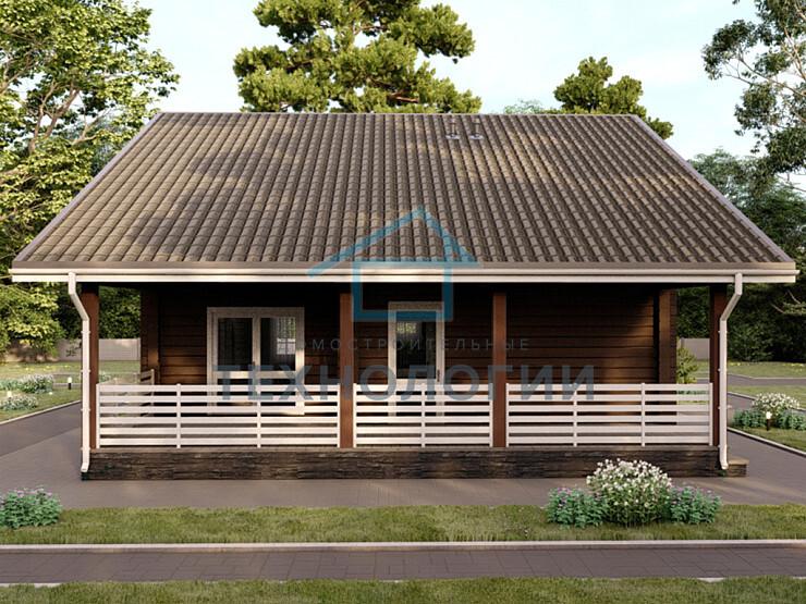 Двухэтажный дом из бруса 10х10 Златослав