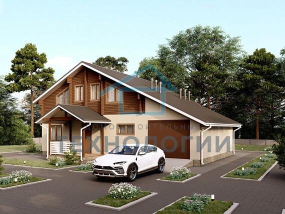 Двухэтажный дом из бруса 10х15 с котельной Ратмира