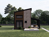 Двухэтажный каркасный дом 5х7 проект Ладослава