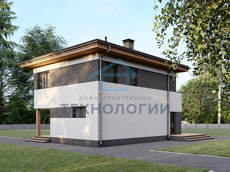 Двухэтажный дом из газобетона 8х10 проект Вячко