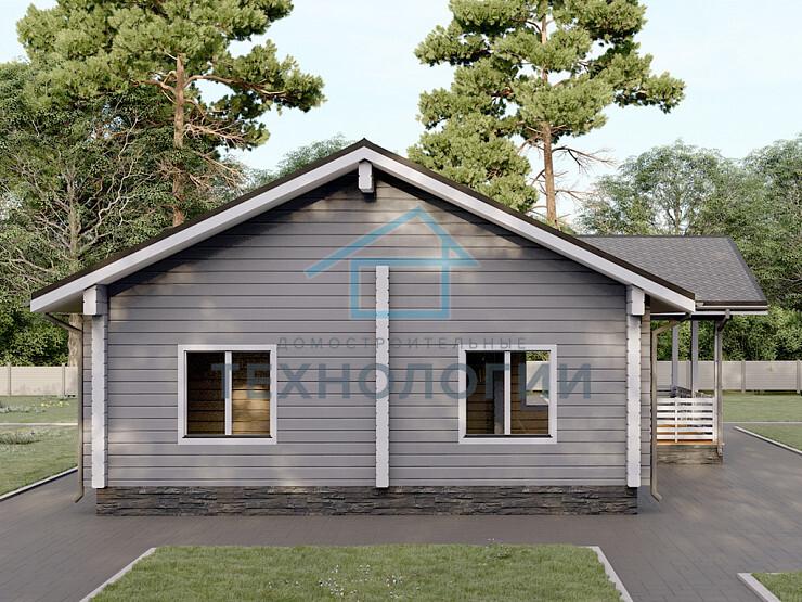 Одноэтажный дом из бруса 9х12 проект Ираида