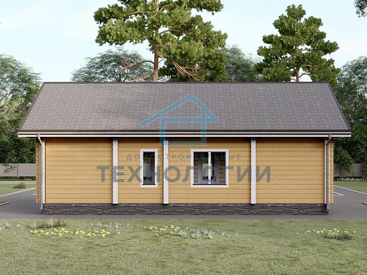 Одноэтажный дом из бруса 9х12 проект Ефросинья