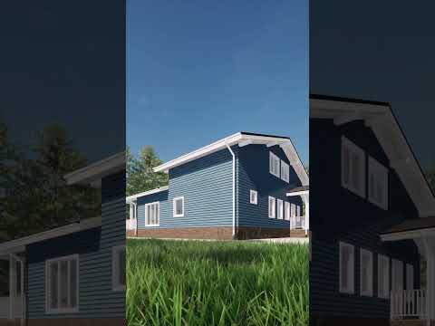 Обзор уютного каркасного дома по проекту “Воибор”