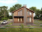 Полутораэтажный дом из газобетона 10х13 проект Зоран