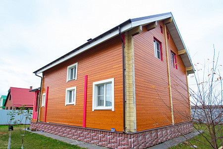 Одноэтажный каркасный дом 8х12 проект Руся