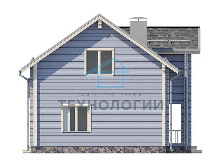 Полутораэтажный дом шале из бруса 9х9 с котельной Млада