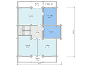 Дом шале из бруса в полтора этажа 10х11 с котельной Хотомир