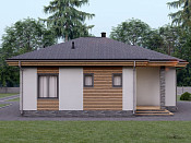 Одноэтажный дом из газобетона 10х12 проект Людмила