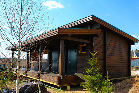 Двухэтажный дом из бруса 8х13 проект Забела