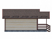Одноэтажный каркасный дом 6х6 проект Малуша