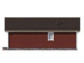 Скандинавский одноэтажный дом из бруса 12х12 с котельной Душица