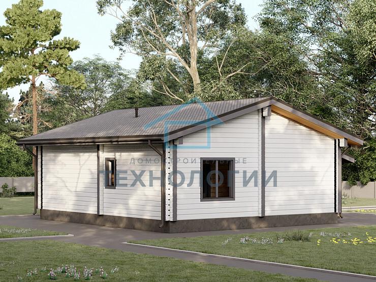 Одноэтажный дом из бруса 9х11 проект Мавра