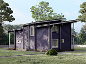 Двухэтажный дом из бруса 8х13 проект Забела