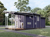 Двухэтажный дом из бруса 8х13 проект Забела