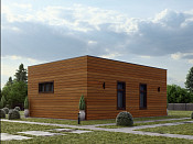 Одноэтажный дом из газобетона 6х9 проект Драгувит