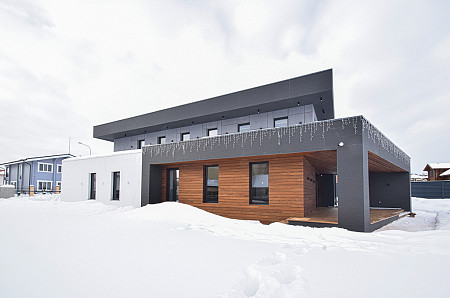 Одноэтажный дом из газобетона 13х18 проект Ягода