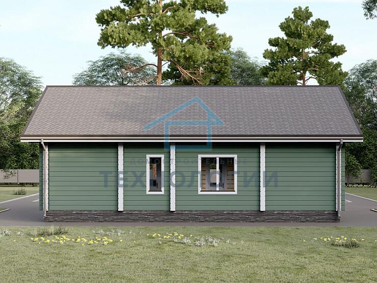 Одноэтажный дом из бруса 9х12 проект Зиновья