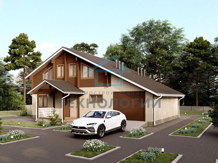 Двухэтажный дом из бруса 10х15 с котельной Ратмира