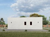 Одноэтажный дом из газобетона 15х22 проект Военег