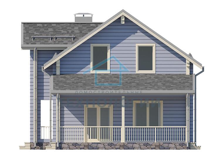 Полутораэтажный дом шале из бруса 9х9 с котельной Млада