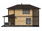Двухэтажный каркасный дом Дубок 10х14