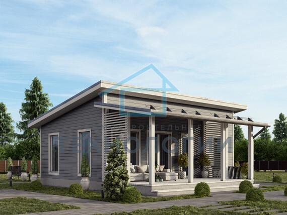 Одноэтажный дом из газобетона 6х9 проект Чеслав
