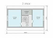 Двухэтажный каркасный дом 6х10 проект Братимир