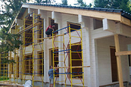 Одноэтажный дом из бруса 9х12 проект Ефросинья